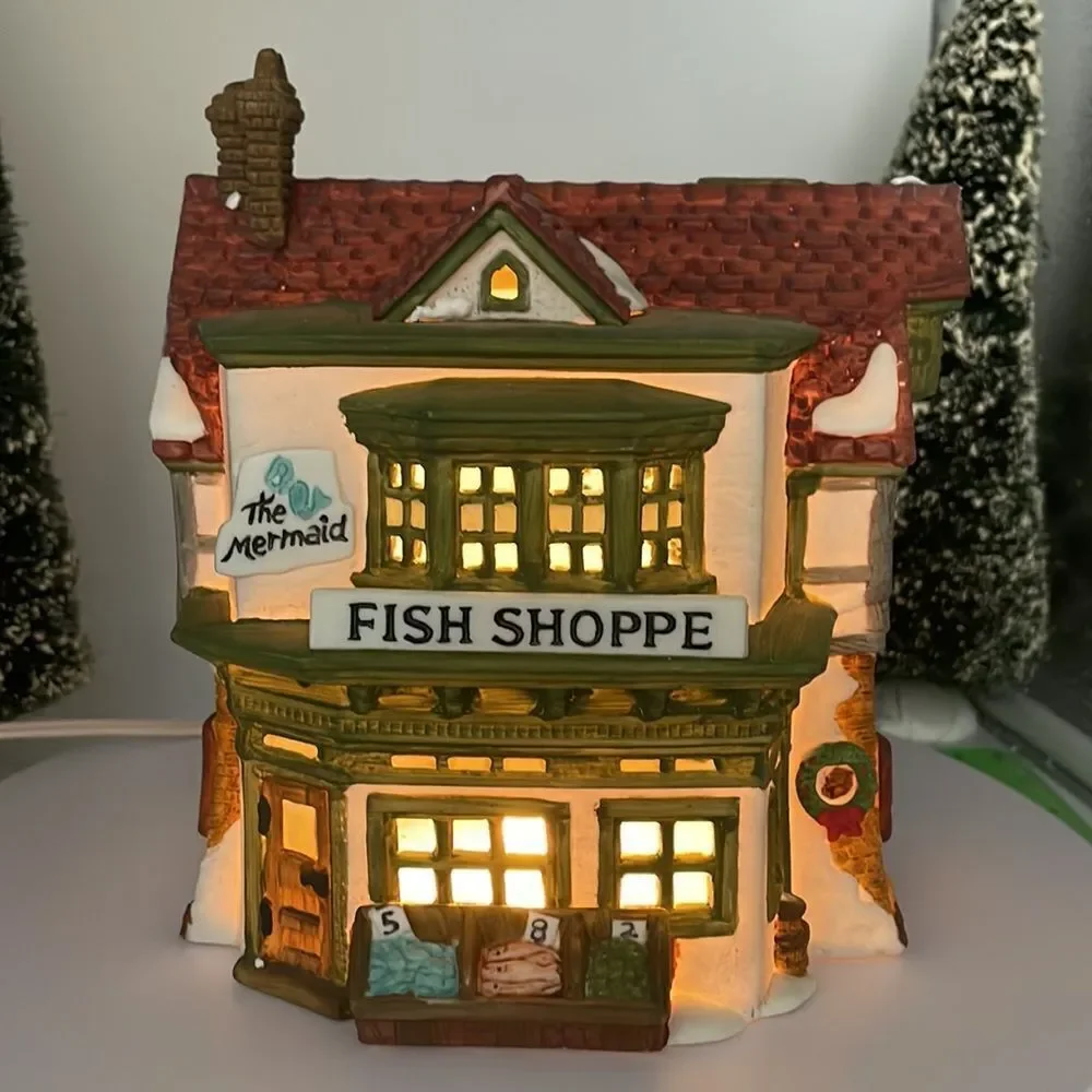 DEPT 56 MERMAID FISH SHOP‎